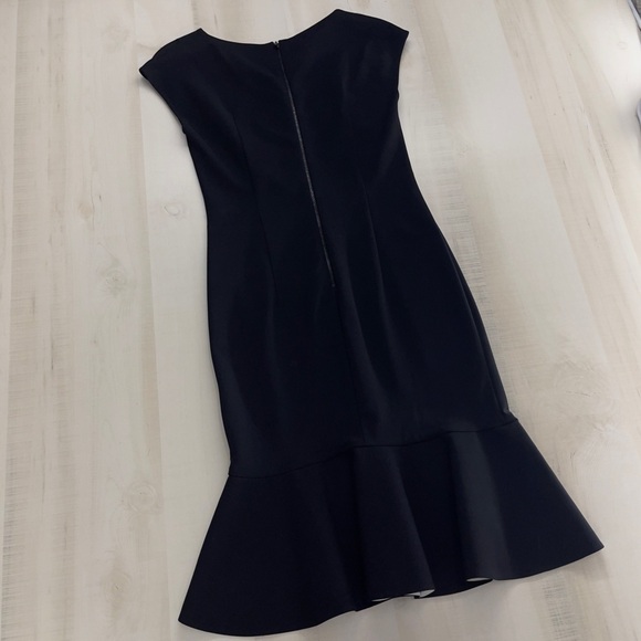 ESCADA Dakota F/W 2014 5014377 black fitted sexy tulip ruffle dress work career - Picture 8 of 11